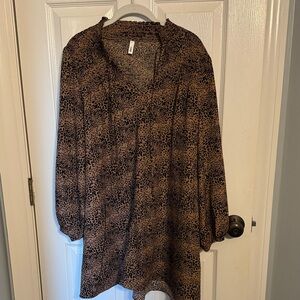 Glam Leopard Print Mini Dress